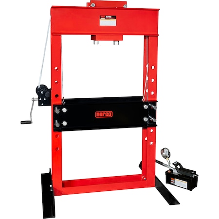 Norco Professional Lifting Equipment 50 Ton Press with Air/Hydraulic Foot Pump - 6 1/4" Stroke 78057A